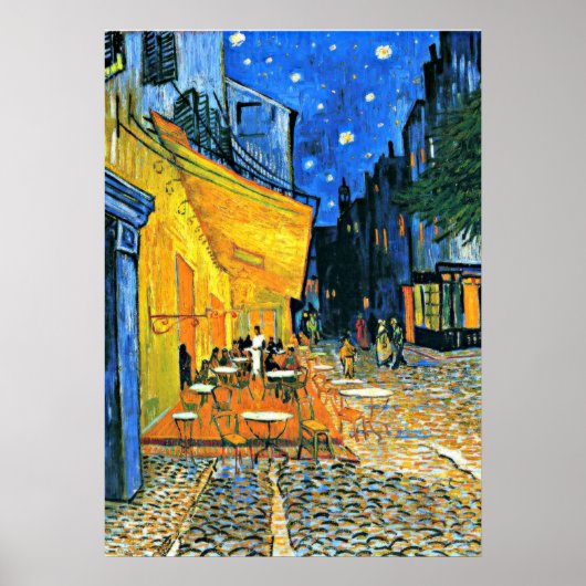 Van Gogh - Cafe Terrace Poster (Voorkant)