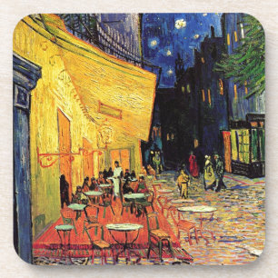 Van Gogh Cafe Terrace 's nachts Bier Onderzetter
