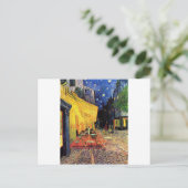 Van Gogh Cafe Terrace 's nachts Briefkaart (Staand voorkant)