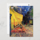 Van Gogh Cafe Terrace 's nachts Briefkaart (Voorkant / Achterkant)