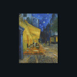 Van Gogh Cafe Terrace 's nachts Canvas Afdruk<br><div class="desc">Café Terras 's nachts door Vincent Van Gogh.</div>