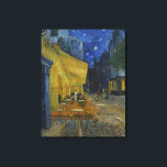 Van Gogh Cafe Terrace 's nachts Canvas Afdruk<br><div class="desc">Café Terras 's nachts door Vincent Van Gogh.</div>