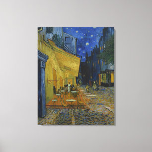 Van Gogh Cafe Terrace 's nachts Canvas Afdruk