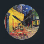 Van Gogh Cafe Terrace 's nachts Ronde Klok<br><div class="desc">Van Gogh Cafe Terrace 's nachts</div>