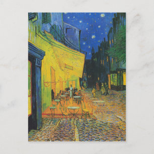 Van Gogh   Café Terras Adres wijzigen Aankondigingskaart