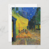 Van Gogh | Café Terras Adres wijzigen Aankondigingskaart (Voorkant / Achterkant)
