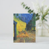 Van Gogh | Café Terras Adres wijzigen Aankondigingskaart (Staand voorkant)