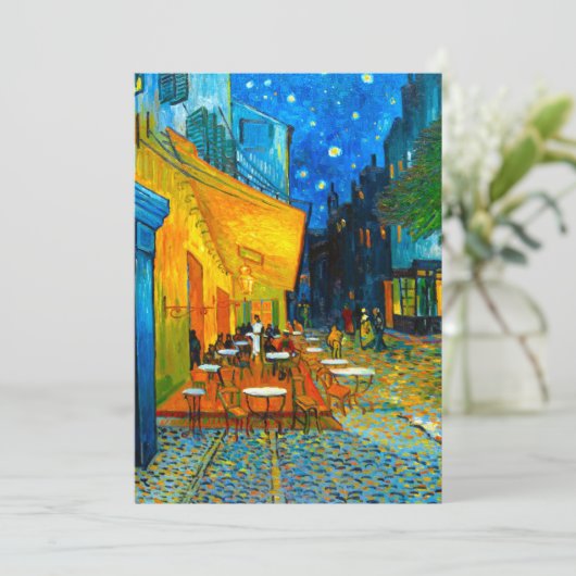 Van Gogh Café-terras bij nacht Kaart (Staand voorkant)