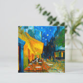 Van Gogh Café terras bij nacht Kaart (Staand voorkant)