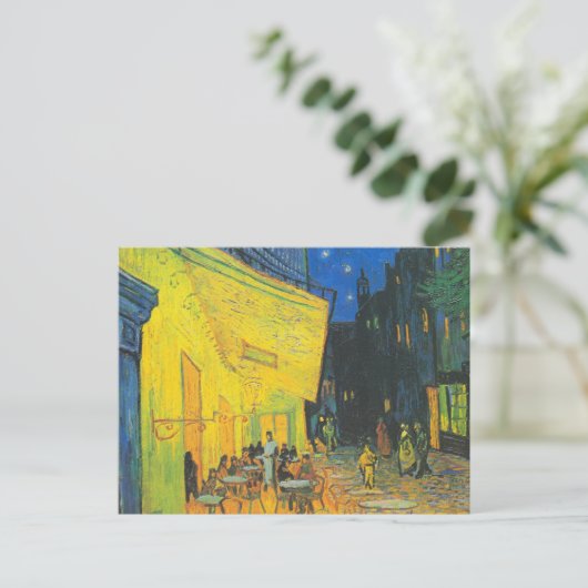 Van Gogh Café Terras Franse straatbeeld Briefkaart (Staand voorkant)