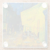 Van Gogh Café Terras Franse straatbeeld Glazen Onderzetter (Achterkant)