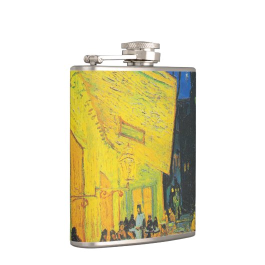 Van Gogh Café Terras Franse straatbeeld Heupfles (Rechts)