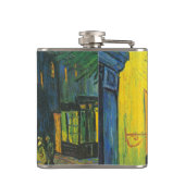 Van Gogh Café Terras Franse straatbeeld Heupfles (Achterkant)