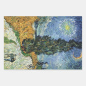 Van Gogh Café Terras Franse straatbeeld Inpakpapier Vel (Voorkant 2)