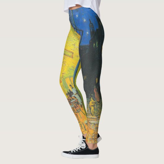 Van Gogh Café Terras Franse straatbeeld Leggings (Links)