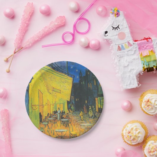 Van Gogh Café Terras Franse straatbeeld Papieren Bordje (Feest)