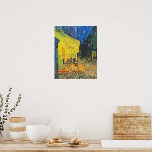 Van Gogh Café Terras Franse straatbeeld Poster (Keuken)