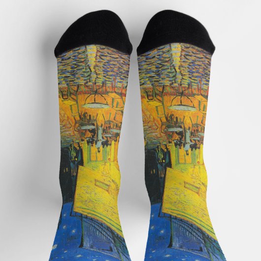 Van Gogh Café Terras Franse straatbeeld Sokken (Top)