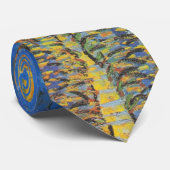 Van Gogh Café Terras Franse straatbeeld Stropdas (Opgerold)