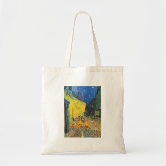 Van Gogh Café Terras Franse straatbeeld Tote Bag (Voorkant)