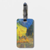 Van Gogh Café Terras Franse Straatscène Bagagelabel (Achterkant verticaal)