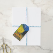 Van Gogh Café Terras Franse Straatscène Cadeaulabel (Met Touw)