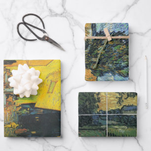 Van Gogh Café Terras Franse Straatscène Inpakpapier Vel