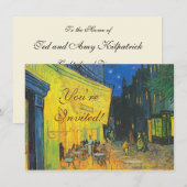 Van Gogh Café Terras Franse Straatscène Kaart (Voorkant / Achterkant)