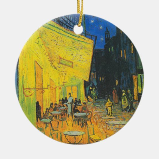 Van Gogh Café Terras Franse Straatscène Keramisch Ornament (Voorkant)
