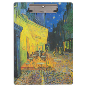 Van Gogh Café Terras Franse Straatscène Klembord