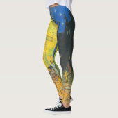 Van Gogh Café Terras Franse Straatscène Leggings (Links)