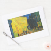 Van Gogh Café Terras Franse Straatscène Rechthoekige Sticker (Envelop)