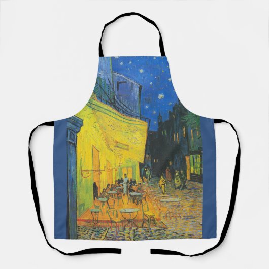 Van Gogh Café Terras Franse Straatscène Schort (Voorkant)