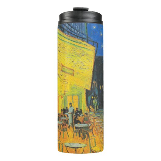 Van Gogh Café Terras Franse Straatscène Thermosbeker (Voorkant)