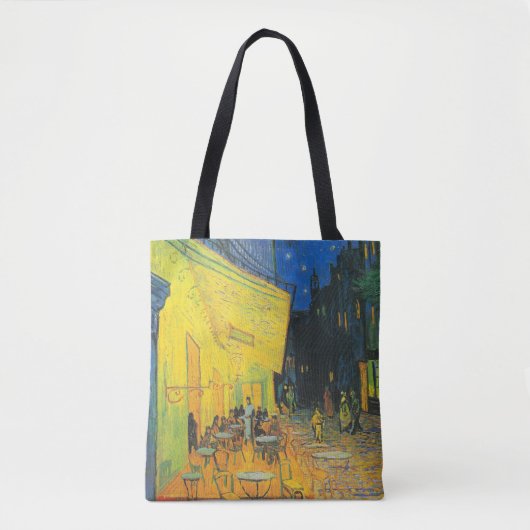Van Gogh Café Terras Franse Straatscène Tote Bag (Voorkant)