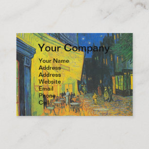 Van Gogh Café Terras Franse Straatscène Visitekaartje