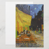 Van Gogh Café terras postimpressionisme Briefpapier (Voorkant / Achterkant)