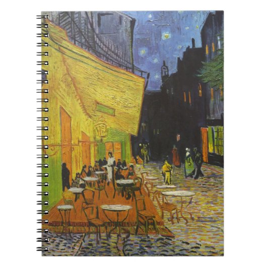 Van Gogh Café Terras Postimpressionisme Notitieboek (Voorkant)