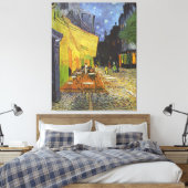 Van Gogh; Caféterras bij nacht,  beeldende kunst Canvas Afdruk (Insitu (Slaapkamer))