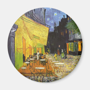 Van Gogh Caféterras bij Nacht Magneet