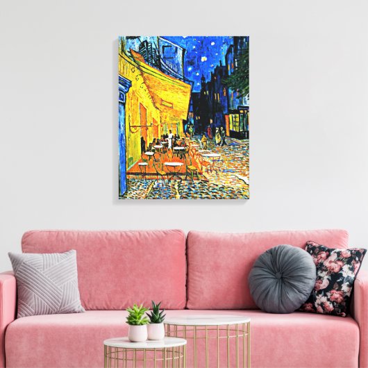 Van Gogh - Caféterras Canvas Afdruk (Insitu (Woonkamer))