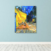 Van Gogh - Caféterras Canvas Afdruk (Insitu (Houten vloer))