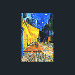 Van Gogh - Caféterras Canvas Afdruk<br><div class="desc">Het beroemde schilderij van Vincent van Gogh,  Caféterras.</div>