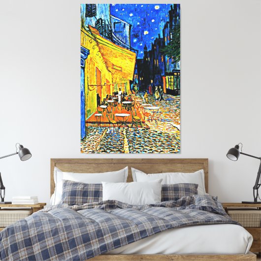 Van Gogh - Caféterras Canvas Afdruk (Insitu (Slaapkamer))