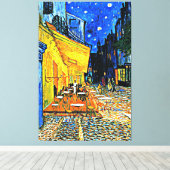Van Gogh - Caféterras Canvas Afdruk (Insitu (Houten vloer))