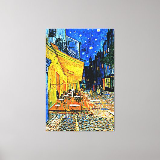 Van Gogh - Caféterras Canvas Afdruk (Voorkant)