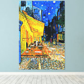 Van Gogh - Caféterras Canvas Afdruk (Insitu (Houten vloer))