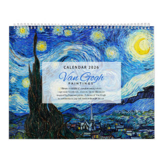 Van Gogh Calendar 2026- Impressionism Kalender