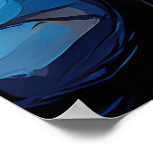 van Gogh Cat Art Poster (Hoek)