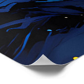 van Gogh Cat Art Poster (Hoek)